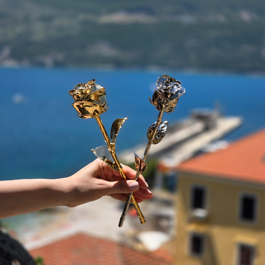Gold and Platinum Rose Try Luxury Gift