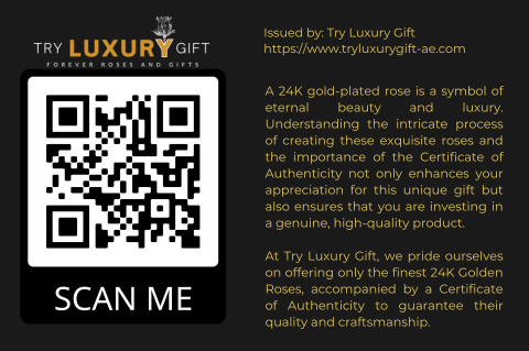 certificate of authenticity 24k golden rose dipped rose forever rose