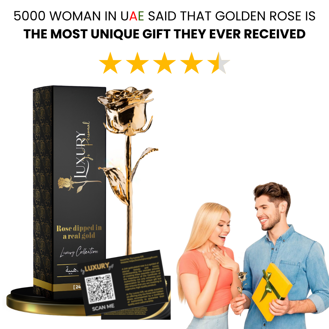 5000 Woman Loves 24K Golden Rose