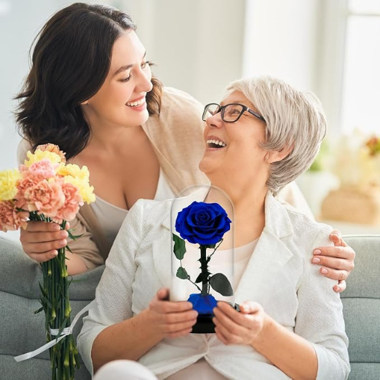 Blue Rose In Dome Forever Rose mother and daughter