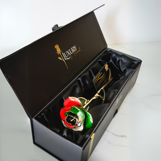 Kuwait Flag Forever Rose inside box
