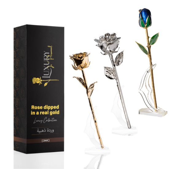 24K Gold Forever Roses Bundle | Blue Tradition